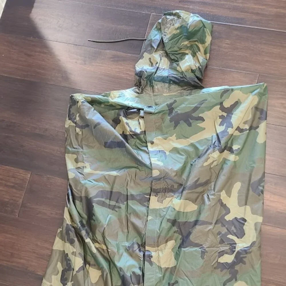 G.I. Style Ripstop Nylon Poncho - Picture 3 of 7